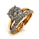 (MIA) Set de anillos con diamantes 18kt. - DGjoyeros