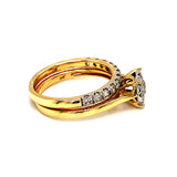 (MIA) Set de anillos con diamantes 18kt. - DGjoyeros