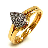 (MIA) Set de anillos con diamantes 18kt. - DGjoyeros