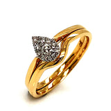 (MIA) Set de anillos con diamantes 18kt.  ANTES: $799.00 - DGjoyeros