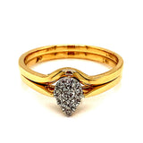 (MIA) Set de anillos con diamantes 18kt.  ANTES: $799.00 - DGjoyeros