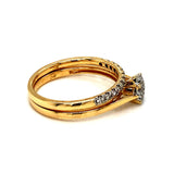 (MIA) Set de anillos con diamantes 18kt.  ANTES: $969.00 - DGjoyeros