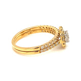 (MIA) Set de anillos con diamantes en oro amarillo 18k - DGjoyeros
