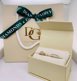 (MIA) Set de anillos con diamantes en oro amarillo 18kt. - DGjoyeros