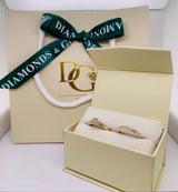 (MIA) Set de anillos con diamantes en oro amarillo 18kt. - DGjoyeros