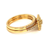 (MIA) Set de anillos con diamantes en oro amarillo 18kt. - DGjoyeros