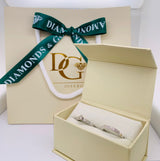 (MIA) Set de anillos con diamantes en oro blanco 18k - DGjoyeros