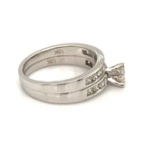 (MIA) Set de anillos con diamantes en oro blanco 18k - DGjoyeros