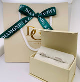 (MIA) Set de anillos con diamantes en oro blanco 18k - DGjoyeros