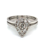 (MIA) Set de anillos con diamantes en oro blanco 18k - DGjoyeros