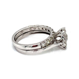 (MIA) Set de anillos con diamantes en oro blanco 18k - DGjoyeros