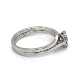 (MIA) Set de anillos con diamantes en oro blanco 18k - DGjoyeros