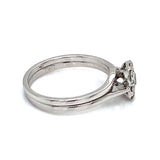 (MIA) Set de anillos con diamantes en oro blanco 18k - DGjoyeros
