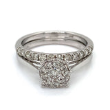 (MIA) Set de anillos con diamantes en oro blanco 18k  ANTES: $1,629.00 - DGjoyeros