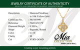 (MIA) Collar con diamantes en oro amarillo 18kt. D-0.51CTS.