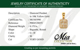 (MIA) Dije con diamantes en oro amarillo 18kt. D-0.17CTS.
