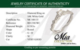 (MIA) Anillo con diamantes en oro blanco 18kt