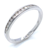 (SOFIA) Set de anillos con diamantes en oro blanco 10kt.