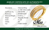 (MIA) Anillo con diamantes en oro amarillo 18KT D-0.43CT