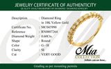 (MIA) Banda con diamantes en oro amarillo 18KT D-0.60CT