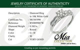 (MIA) Anillo con diamantes en oro blanco 18kt. D-0.30Cts.