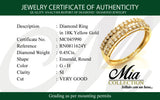 (MIA) Banda con diamantes en oro amarillo 18KT D-0.45CT