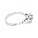 (SOFIA) Anillo con diamante en oro blanco 10kt. - DGjoyeros