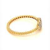 (SOFIA) Anillo con diamantes en oro amarillo 10k - DGjoyeros