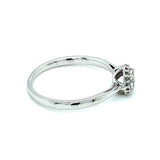 (SOFIA) Anillo con diamantes en oro blanco 10k - DGjoyeros