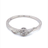 (SOFIA) Anillo con diamantes en oro blanco 10k  ANTES: $229.00 - DGjoyeros
