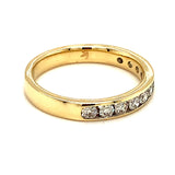 (SOFIA) Banda con diamantes en oro amarillo 10k - DGjoyeros