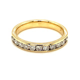 (SOFIA) Banda con diamantes en oro amarillo 10k - DGjoyeros