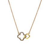 (SOFIA) Collar con diamantes en oro amarillo 10kt. - DGjoyeros