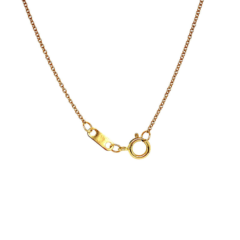 (SOFIA) Collar con diamantes en oro amarillo 10kt. - DGjoyeros