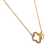 (SOFIA) Collar con diamantes en oro amarillo 10kt. - DGjoyeros
