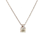 (SOFIA) Collar con diamantes en oro blanco 10kt. - DGjoyeros