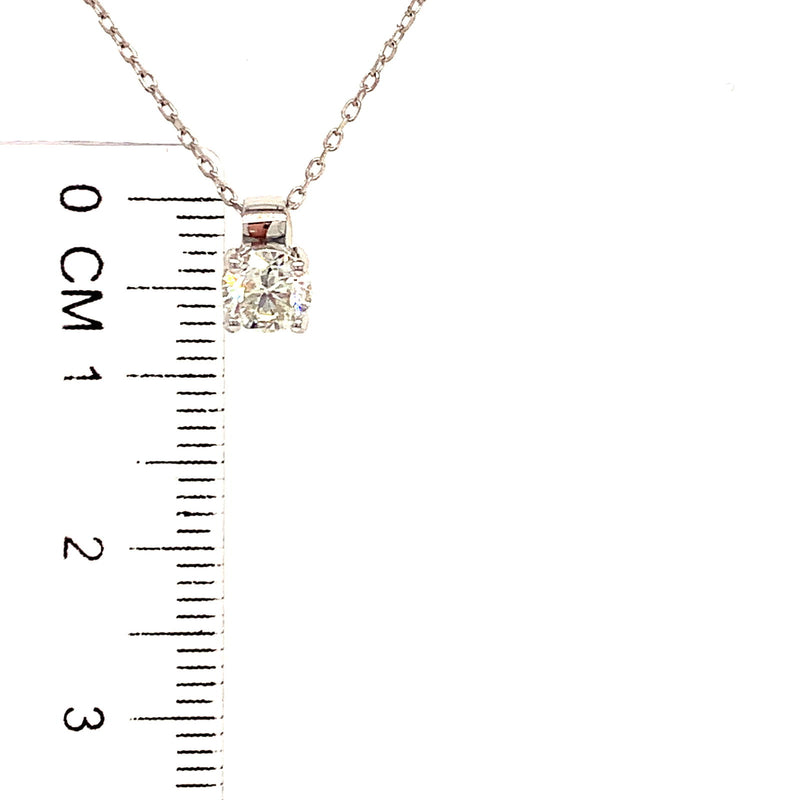 (SOFIA) Collar con diamantes en oro blanco 10kt. - DGjoyeros