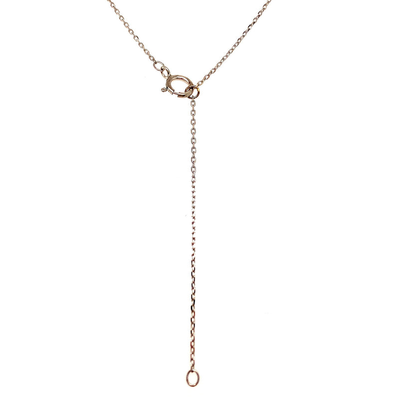 (SOFIA) Collar con diamantes en oro blanco 10kt. - DGjoyeros