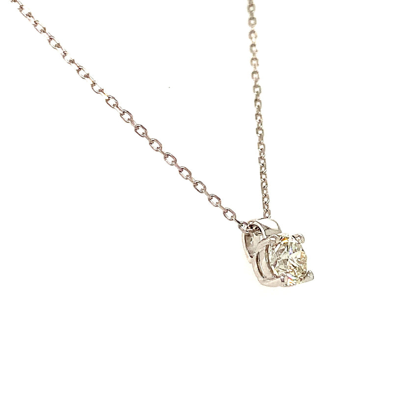 (SOFIA) Collar con diamantes en oro blanco 10kt. - DGjoyeros