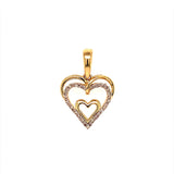 (SOFIA) Dije con diamantes en oro amarillo 10kt. - DGjoyeros