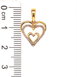 (SOFIA) Dije con diamantes en oro amarillo 10kt. - DGjoyeros