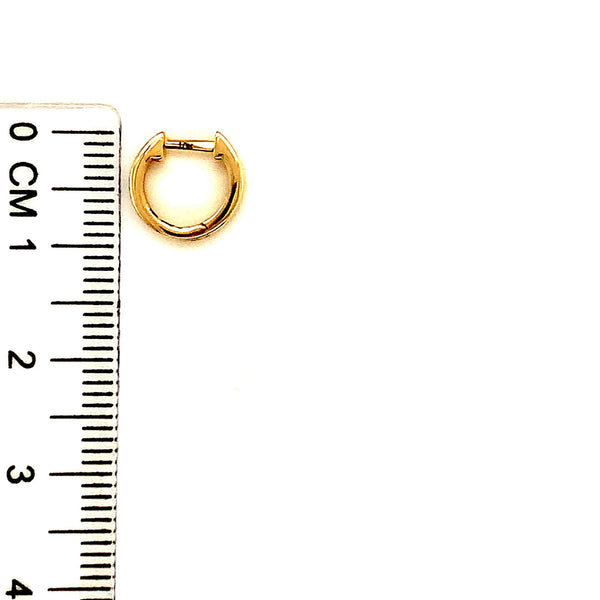 (SOFIA) Huggies con diamantes en oro amarillo 10kt - DGjoyeros