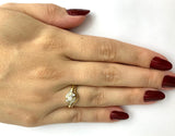 (SOFIA) Set de anillos con diamantes en oro amarillo 10k - DGjoyeros
