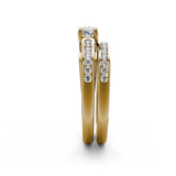 (SOFIA) Set de anillos con diamantes en oro amarillo 10kt. - DGjoyeros
