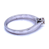 (SOFIA) Set de anillos con diamantes en oro blanco 10k - DGjoyeros