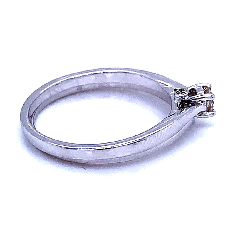 (SOFIA) Set de anillos con diamantes en oro blanco 10k - DGjoyeros