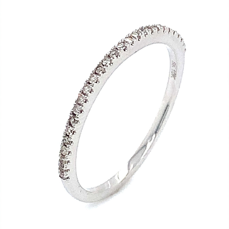(SOFIA) Set de anillos con diamantes en oro blanco 10k - DGjoyeros