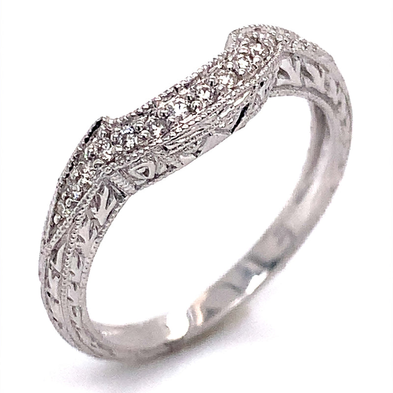 (SOFIA) Set de anillos con rubí y diamantes en oro blanco 10Kt. - DGjoyeros