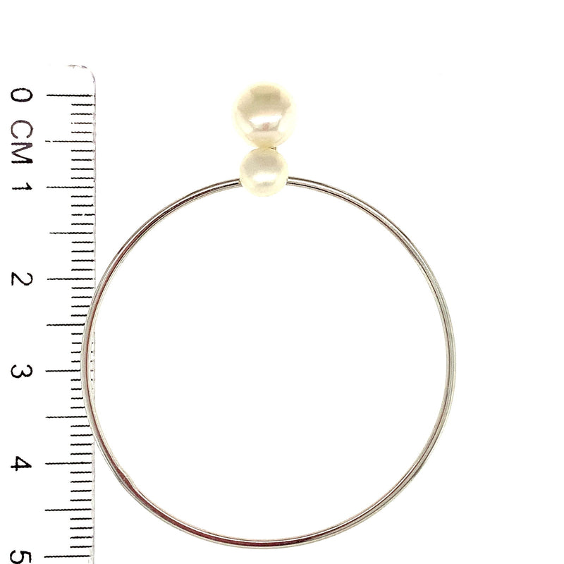 (SWAN) Aretes de perlas en plata 925 - DGjoyeros