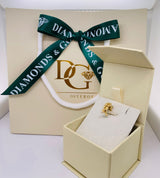 (SWAN) Aretes de perlas en plata 925 bañada en oro amarillo - DGjoyeros